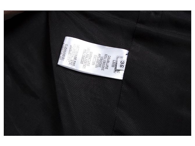 Balmain Balmaın, Ärmellose Bikerjacke Schwarz Weiß - Ansicht 6