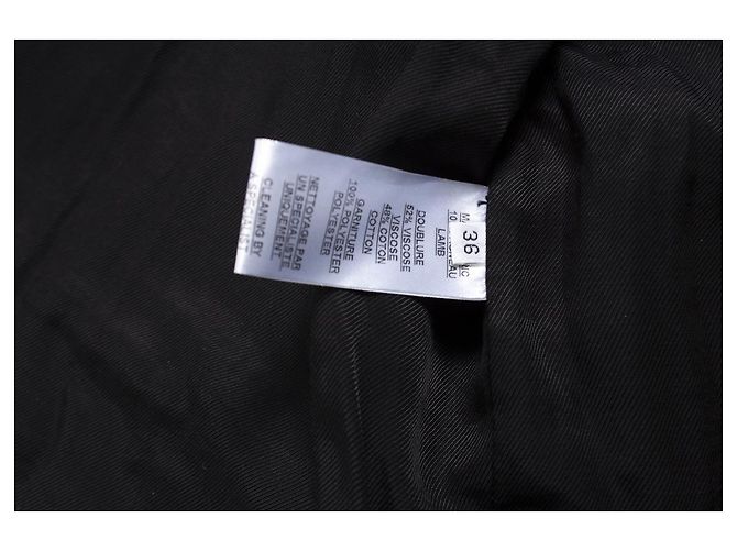 Balmain Balmaın, Ärmellose Bikerjacke Schwarz Weiß - Ansicht 7