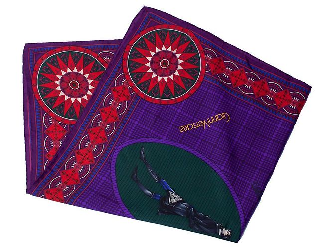 Autre Marque Gianni Versace Couture, Sciarpa manichino viola - vista 3