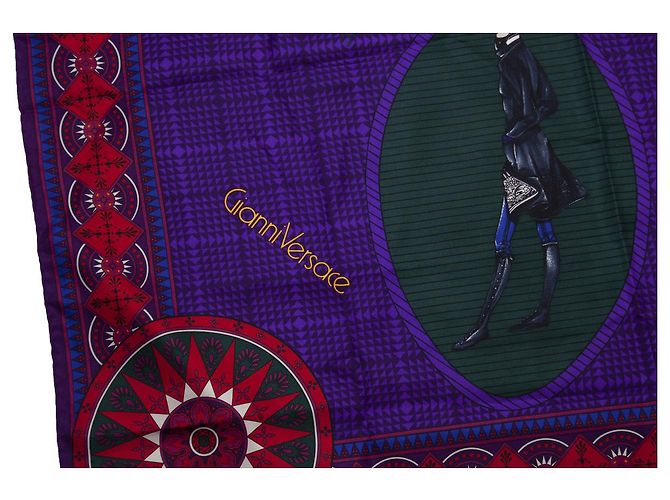 Autre Marque Gianni Versace Couture, Sciarpa manichino viola - vista 5