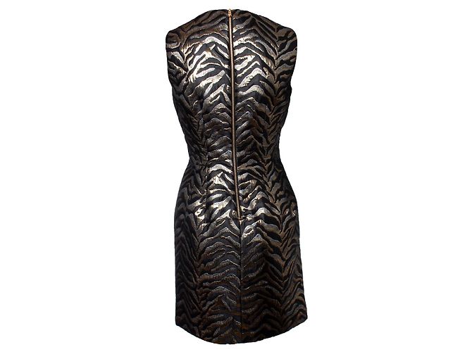 Roberto Cavalli, Vestido de lúrex con estampado de cebra Negro - vista 2