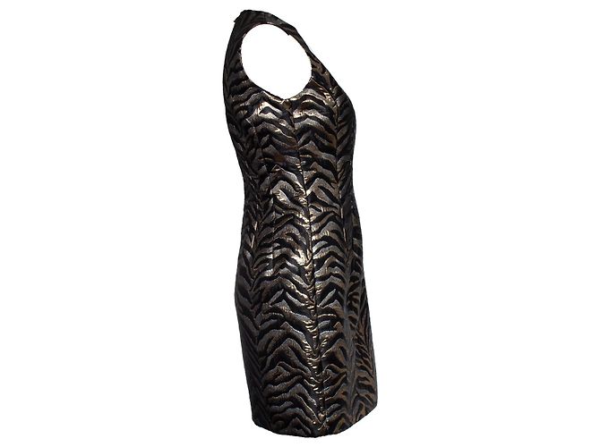 Roberto Cavalli, Vestido de lúrex con estampado de cebra Negro - vista 3