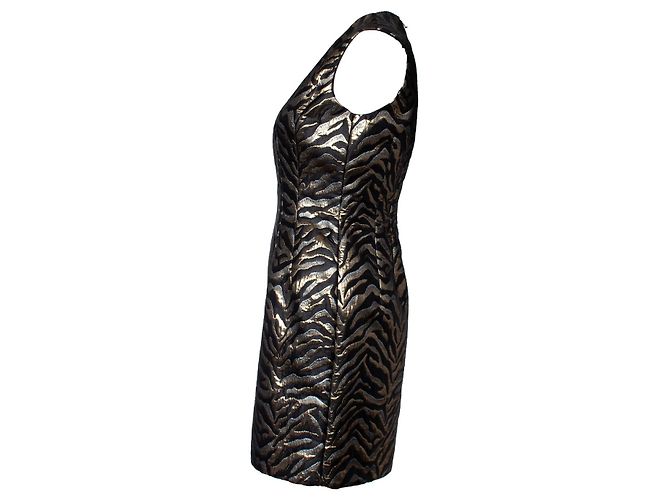 Roberto Cavalli, Vestido de lúrex con estampado de cebra Negro - vista 4