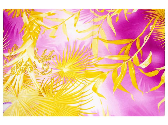 Gianni Versace Versace dell'atelier, Sciarpa rosa con stampa giungla Multicolore - vista 7
