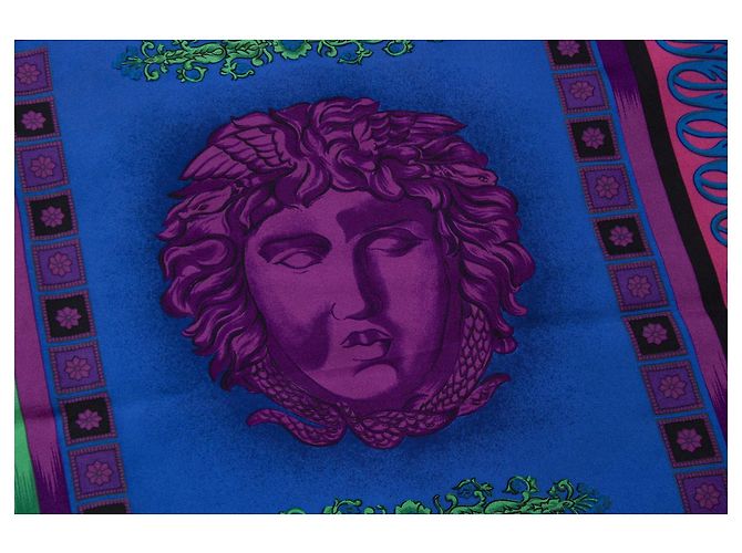 Gianni Versace Versace dell'atelier, Sciarpa con Medusa multicolore - vista 3