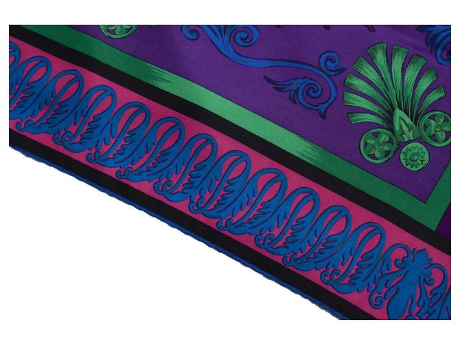 Gianni Versace Versace dell'atelier, Sciarpa con Medusa multicolore - vista 4
