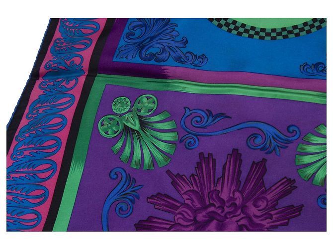 Gianni Versace Versace dell'atelier, Sciarpa con Medusa multicolore - vista 5