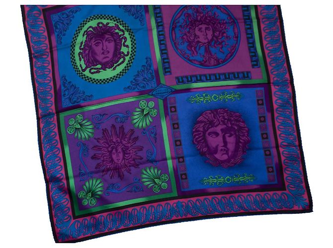 Gianni Versace Versace dell'atelier, Sciarpa con Medusa multicolore - vista 6