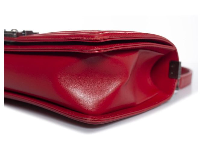 Boy Chanel, Borsa media per ragazzo trapuntata rossa Rosso - vista 5