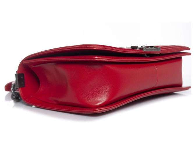 Boy Chanel, Borsa media per ragazzo trapuntata rossa Rosso - vista 6