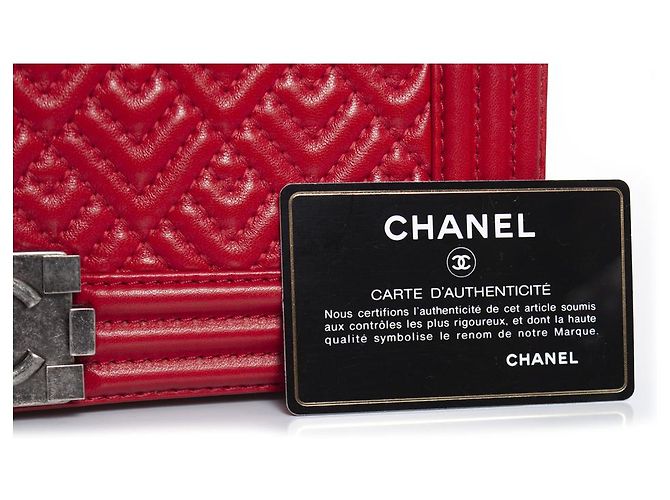 Boy Chanel, Borsa media per ragazzo trapuntata rossa Rosso - vista 7