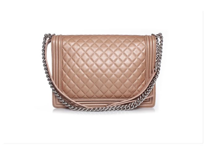 Boy Chanel, Borsa da ragazzo grande in pelle metallizzata - vista 2