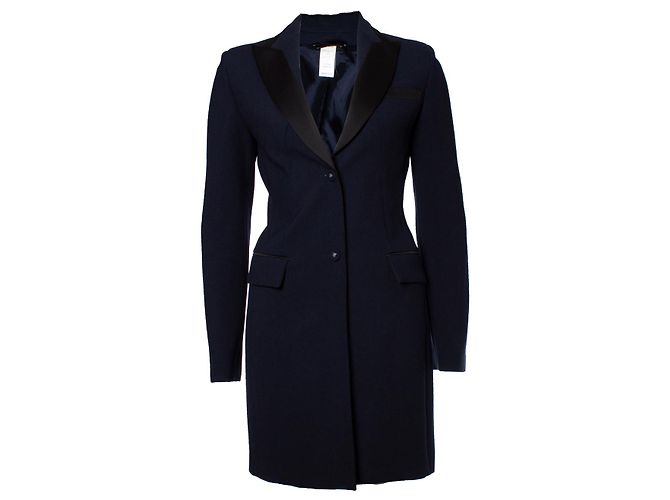 VERSACE, Blauer Maxiblazer und Pantalon - Ansicht 5