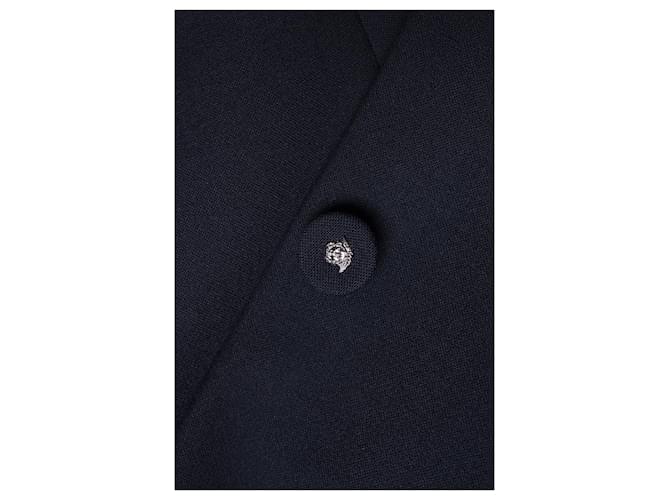 VERSACE, Blauer Maxiblazer und Pantalon - Ansicht 9