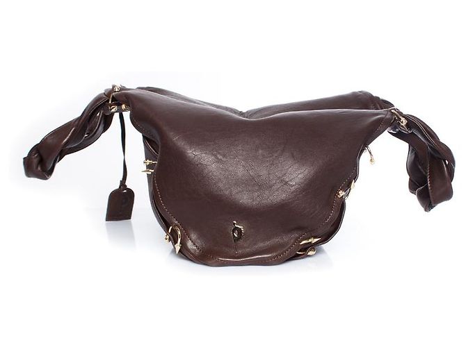 Autre Marque Maison Du Posh, Borsa a tracolla in pelle marrone - vista 3