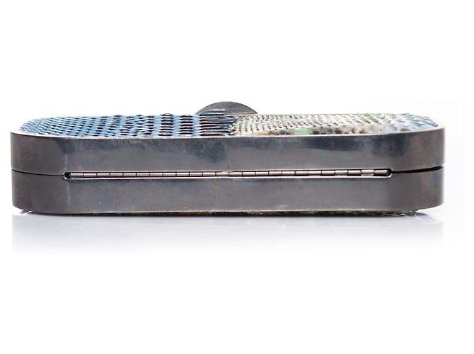 Autre Marque Maison Du Posh, mehrfarbige Python-Clutch Mehrfarben - Ansicht 6