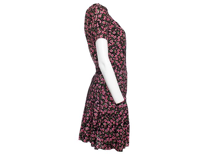 The Kooples DIE KOOPLES, schwarzes Kleid mit Blumendruck Pink - vista 4