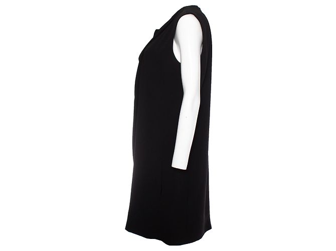 Céline Celine, Vestido drapeado negro - vista 4