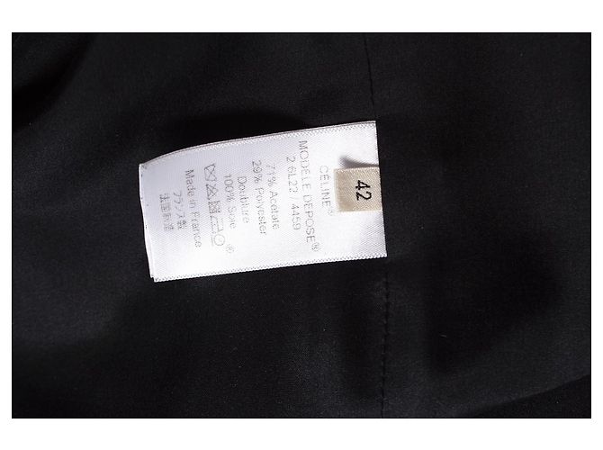 Céline Celine, Vestido drapeado negro - vista 5