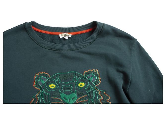 Kenzo, suéter verde con parte superior. - vista 6