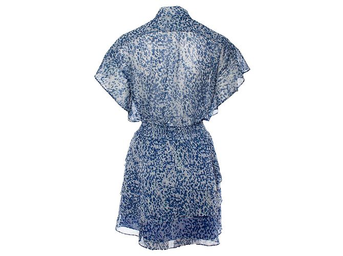 Autre Marque dante 6, traje estampado de leopardo con lurex. Azul - vista 2