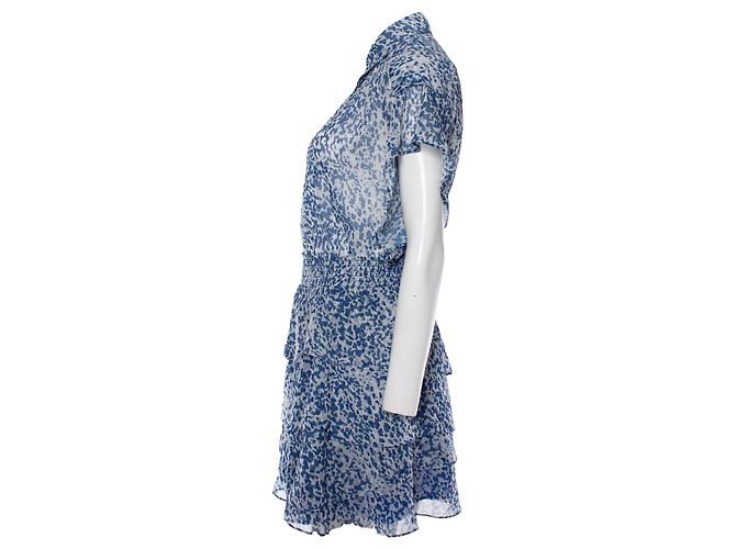 Autre Marque dante 6, traje estampado de leopardo con lurex. Azul - vista 4