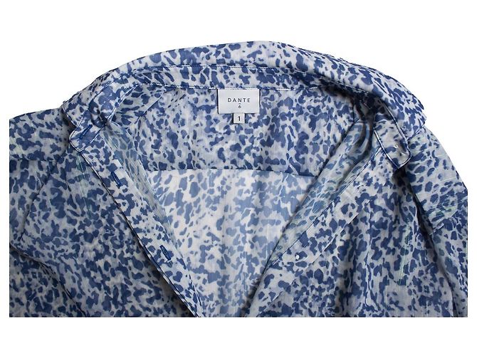 Autre Marque dante 6, traje estampado de leopardo con lurex. Azul - vista 5