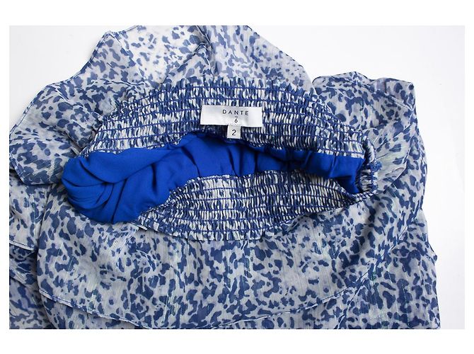 Autre Marque dante 6, traje estampado de leopardo con lurex. Azul - vista 6