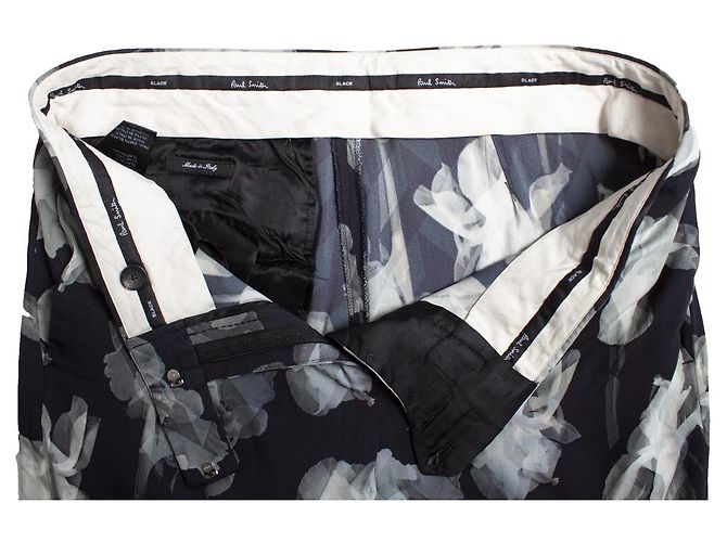 Paul Smith, calça com estampa floral desbotada Azul - vista 5