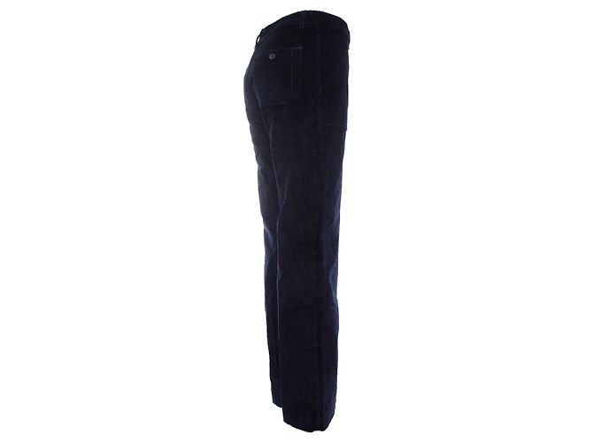 Autre Marque Bash, Blaue Samt-Ripphose - Ansicht 3