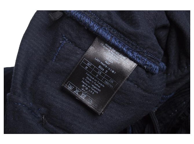 Autre Marque Bash, Blaue Samt-Ripphose - Ansicht 6