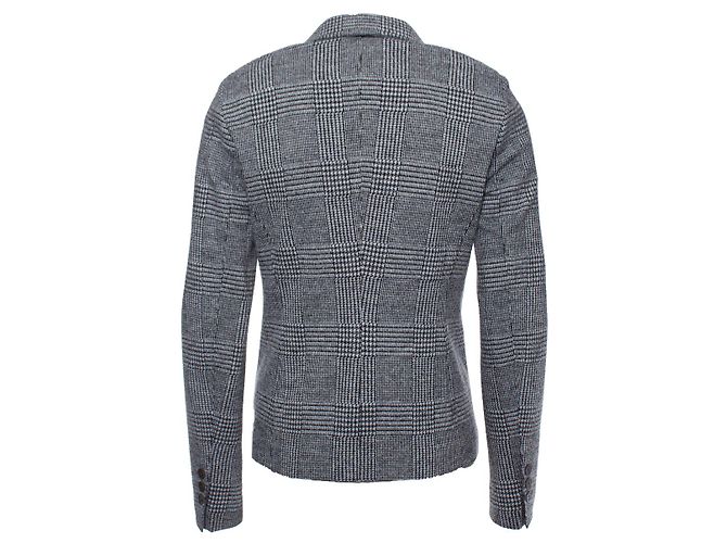 Autre Marque St. Emile, Karierter grauer Pied-de-Poule-Blazer - Ansicht 2