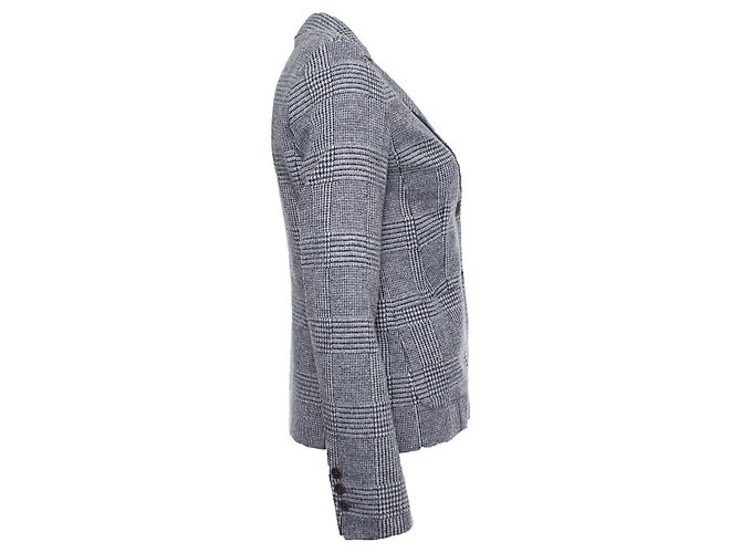 Autre Marque St. Emile, Karierter grauer Pied-de-Poule-Blazer - Ansicht 3