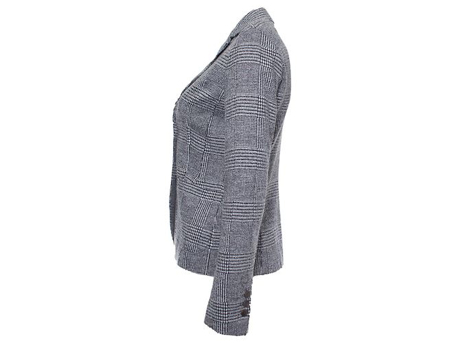 Autre Marque St. Emile, Karierter grauer Pied-de-Poule-Blazer - Ansicht 4