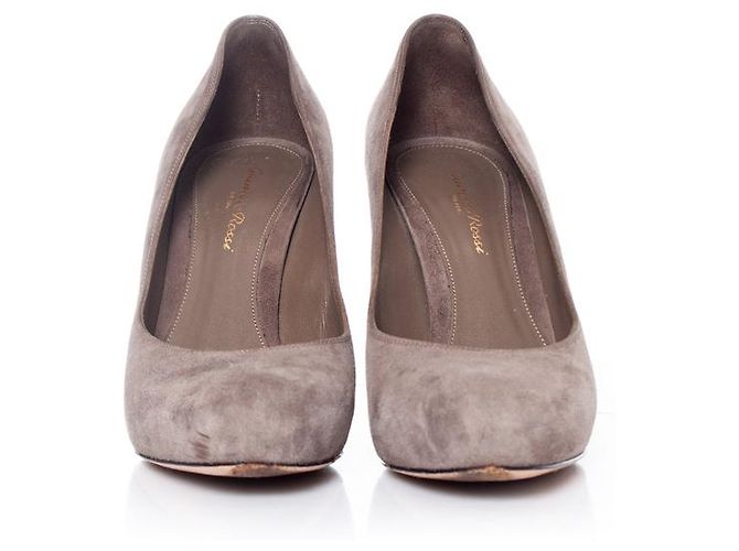 Gianvito Rossi, Graue Wildleder Pumps - Ansicht 4