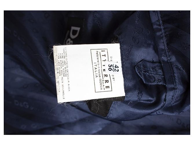 DOLCE & GABBANA, dunkelblauer Matrosenmantel - Ansicht 5