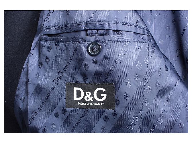 DOLCE & GABBANA, dunkelblauer Matrosenmantel - Ansicht 6