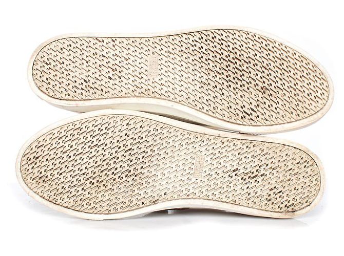 Hermès Ermete, Sneakers slip on in pelle bianca Bianco - vista 8