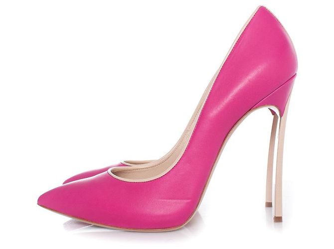 casadei, décolleté a spillo a lama in rosa - vista 2