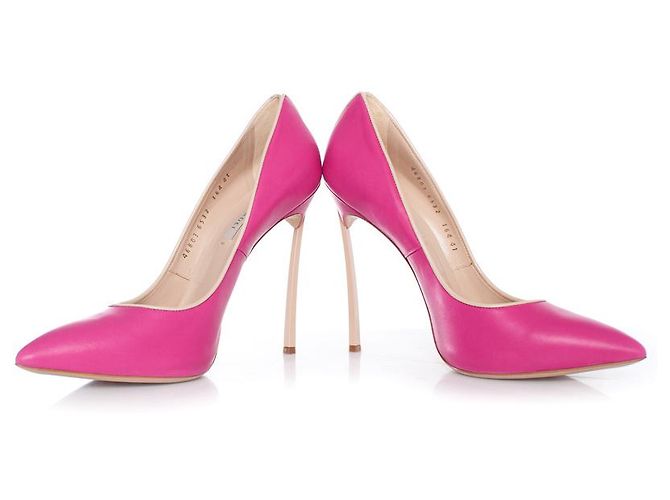 casadei, décolleté a spillo a lama in rosa - vista 7