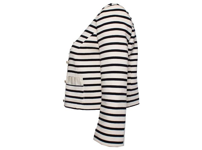 Elisabetta Franchi, Gestreifte Jacke - Ansicht 4