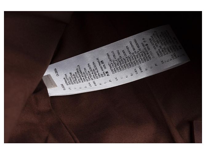 Autre Marque Diesel Schwarzes Gold, Lasergeschnittenes Lederkleid Braun - Ansicht 7