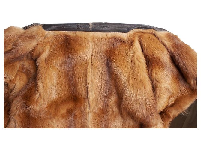 DOLCE & GABBANA, abrigo de piel reversible Castaño - vista 9