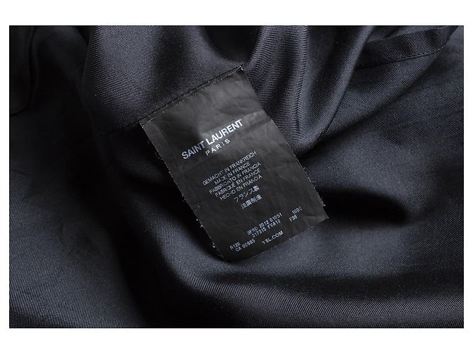 SAINT LAURENT, Schwarzes Kleid mit Puffärmeln - Ansicht 8