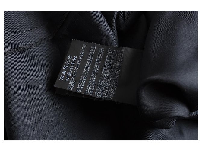 SAINT LAURENT, Schwarzes Kleid mit Puffärmeln - Ansicht 9