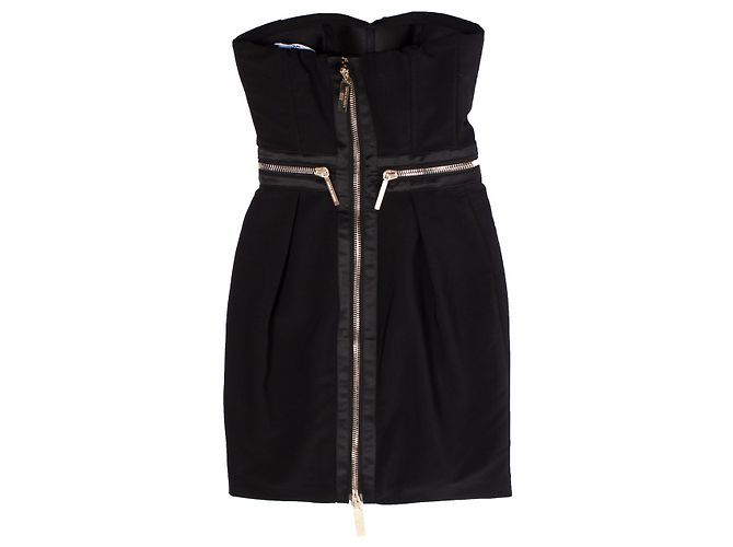 Elisabetta Franchi, trägerloses Kleid mit Reißverschluss - Ansicht 2
