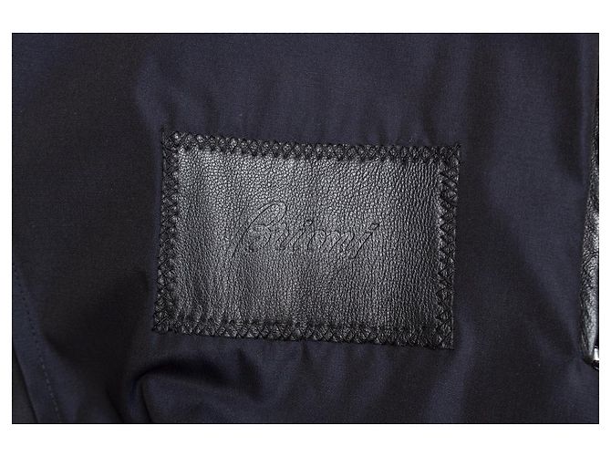 Autre Marque BRIONI, impermeable azul oscuro - vista 6