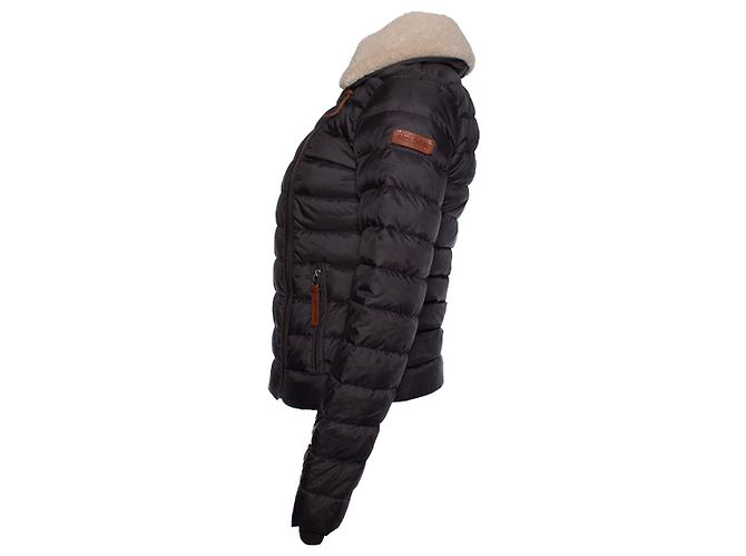 Autre Marque MOSCÚ, Abrigo de plumas gris Castaño - vista 4