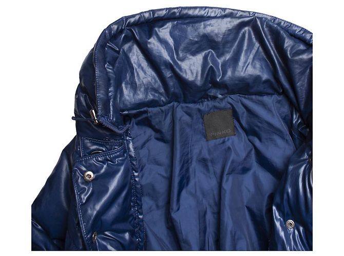 Pinko, Blaue Pufferjacke - Ansicht 6
