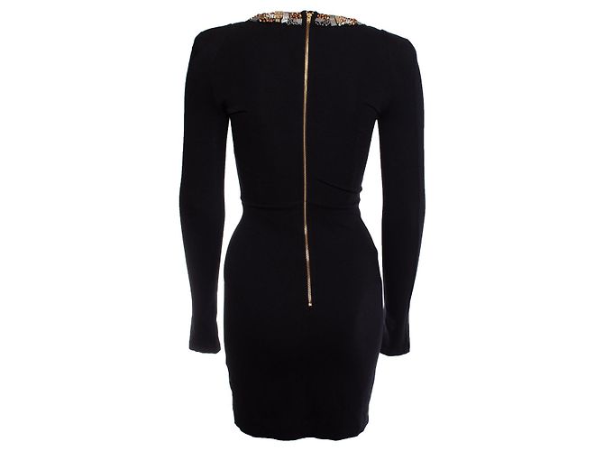 French Connection Conexão francesa, Vestido preto com enfeite - vista 2
